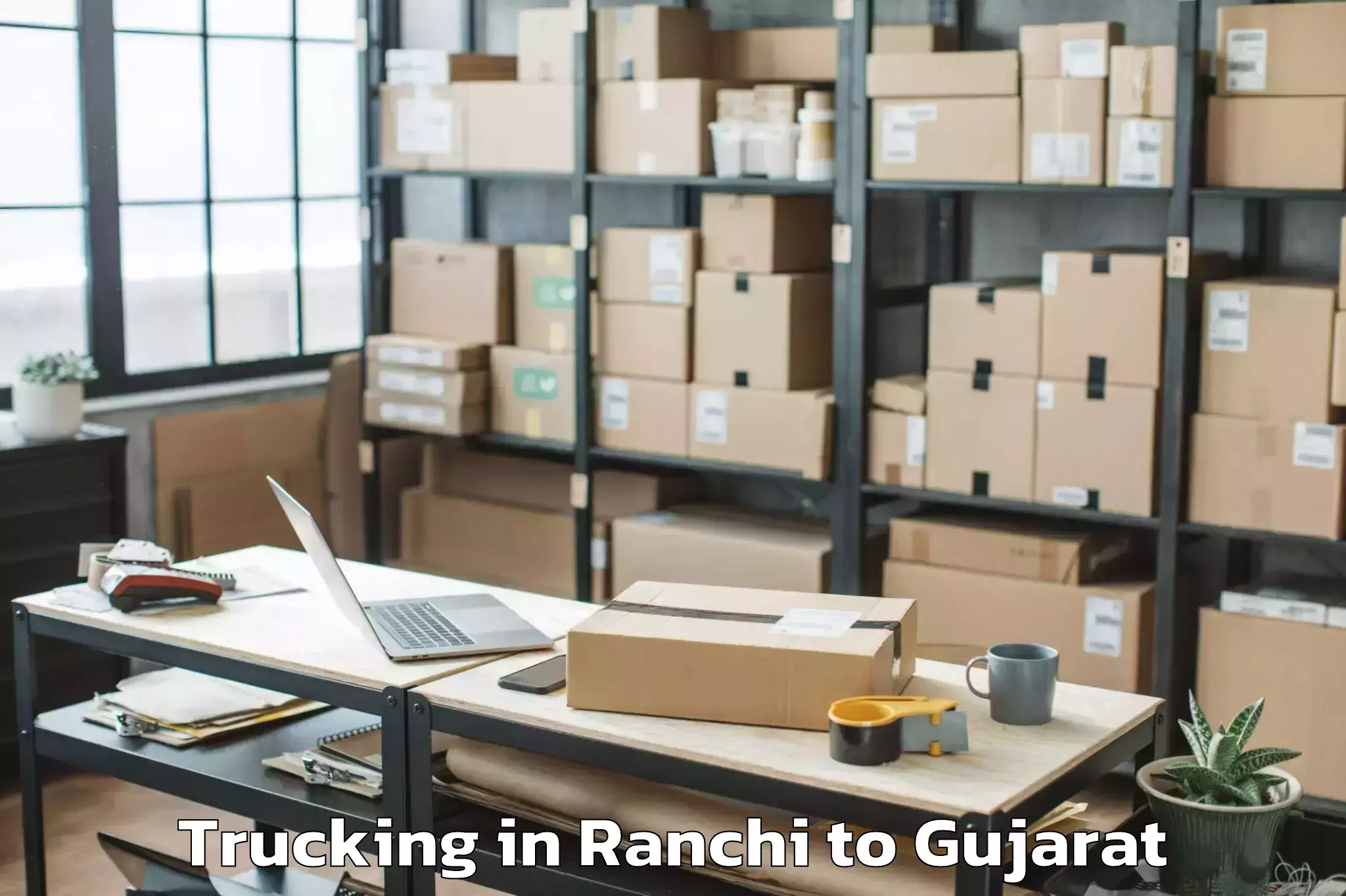 Book Your Ranchi to Malpur Trucking Today